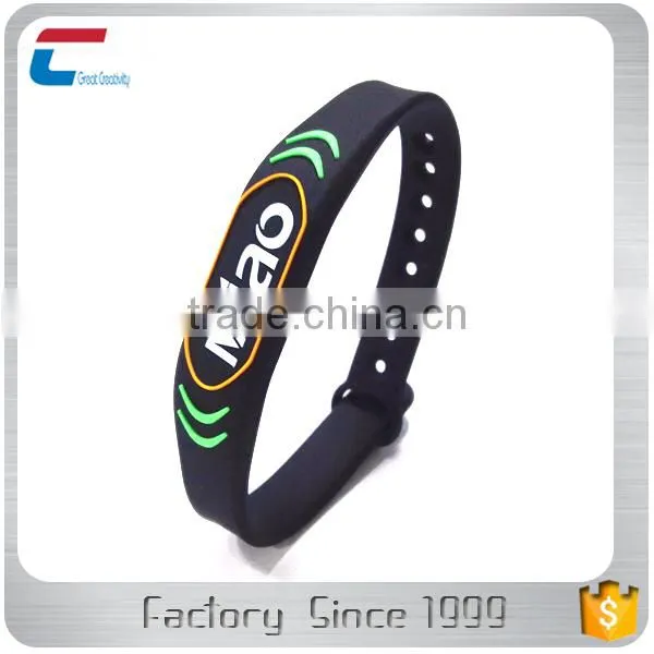 RFID MIFARE DESFire 2K Wristband Rewearable Silicone Rfid Wristbands photo-2