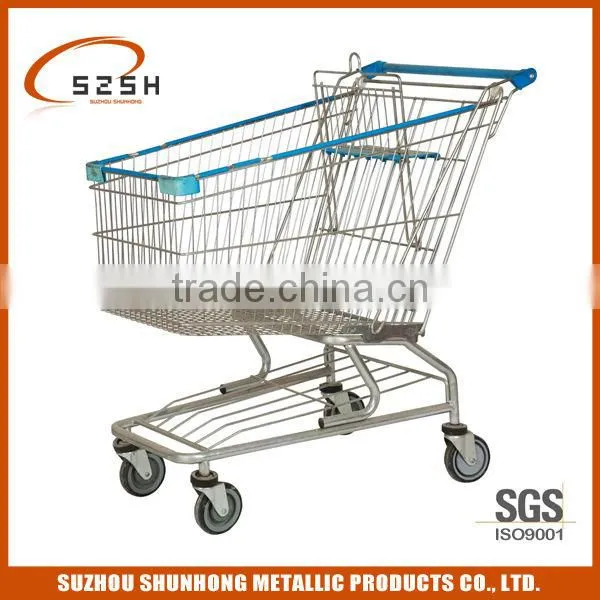 Four Wheels Trolley for Supermarket With Kid Seat photo-3