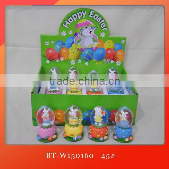 Easter Water Globe Resin Water Ball Polyresin Snow Globe Polyresin Water Ball Easter Snow Ball photo-2