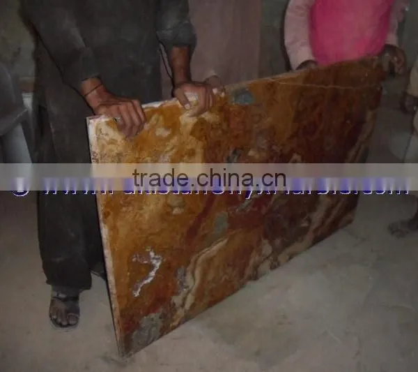 DECORATIVE MULTI RED ONYX COUNTERTOPS photo-2
