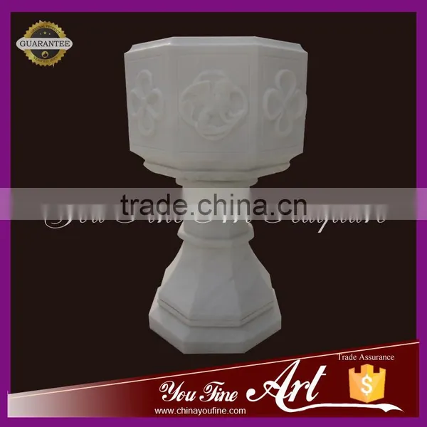 Regious White Marble Baptism for Sale photo-2