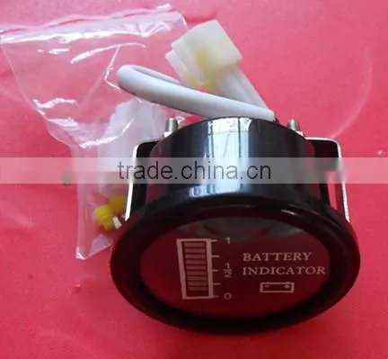 12V, 24V, 36V, 48V,60V, 72V,led Light Battery Indicator (round) photo-3