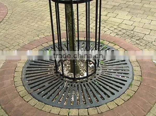 FO-9T06 Hot-selling Cast Iron Tree Perforated Strainer Tree Pool Cover photo-2