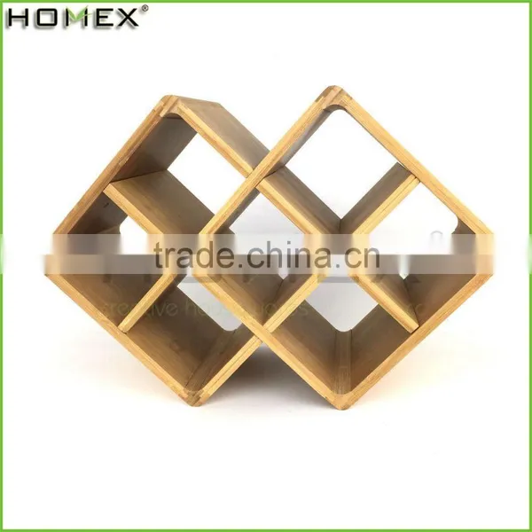 Wholesale Discounter Bamboo Wine Bottle Holder Homex-BSCI photo-3