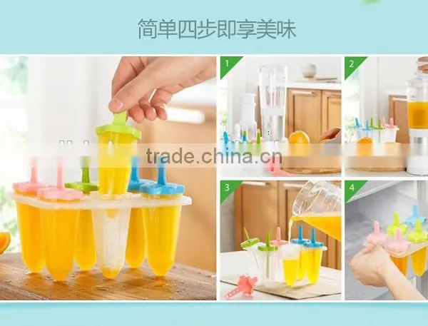 Star Shape Reusable Popsicle Molds Ice Pop Molds Maker, Set of 6, photo-5