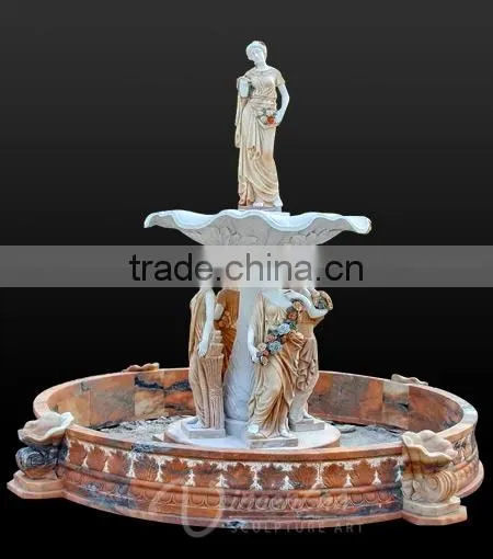 Custom Hand Carved Stone Carvings and Sculptures Marble Outdoor Water Fountains photo-2