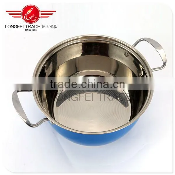 Good Quality Double Bottom Stainless Steel American Cooking Pot/ Kitchen Cookware Set photo-4