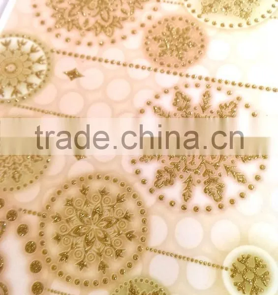 Window Decoration Vinyl Sticker, Gold Color Way Decoration Window Sticker Home Decoration photo-4