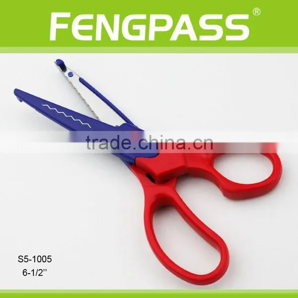 S5-1005 6.5 Inch 2Cr13 Stainless Steel Blade With Colorful Plastic Handle Color Scissors For Kids photo-2