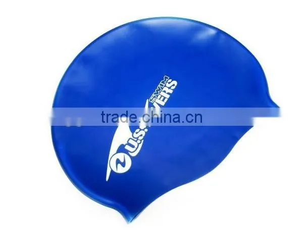 2014 New Style Printed Silicone Swim Cap