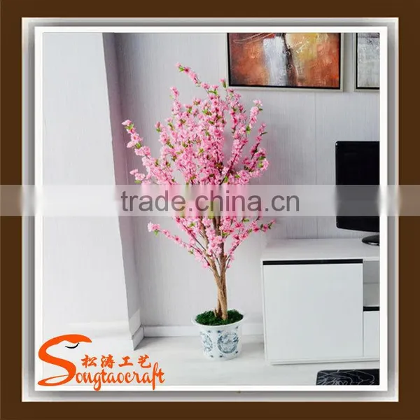 Manufacturer China Artificial Cherry Tree Dacorative Indoor Artificial Tree Mini Artificial Cherry Blossom Tree photo-5
