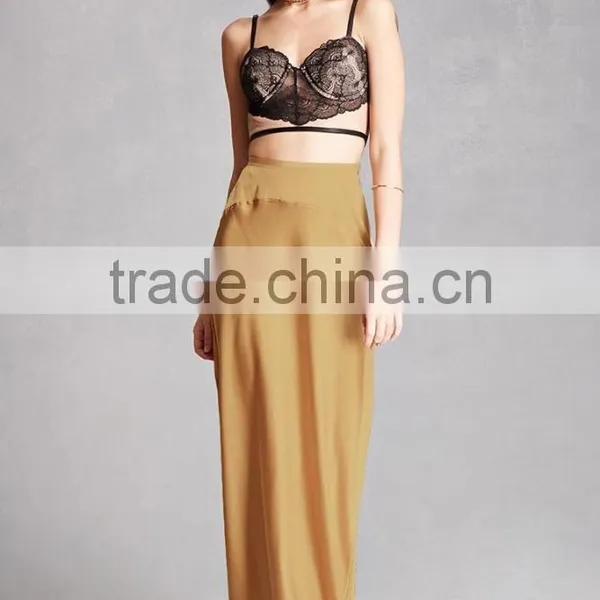 Bohemian Gypsy Skirt Satin Maxi Skirt Wholesale Custom Made in China Satin Long Skirts photo-6