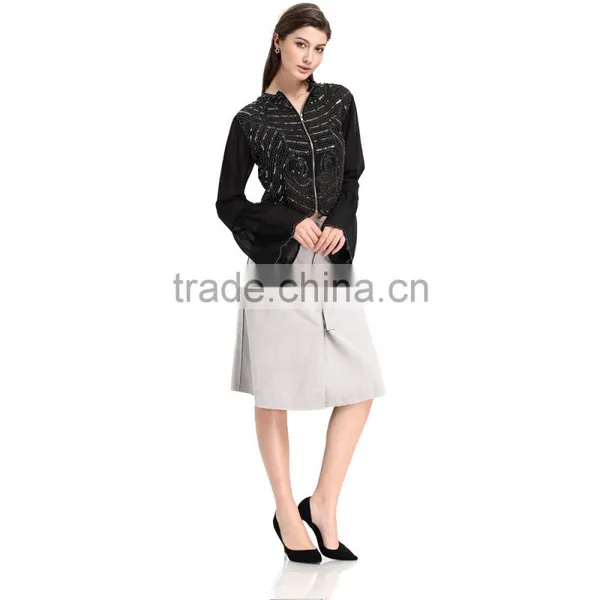 Domin Fashion Beading and Sequin Womens Crop Tops photo-4