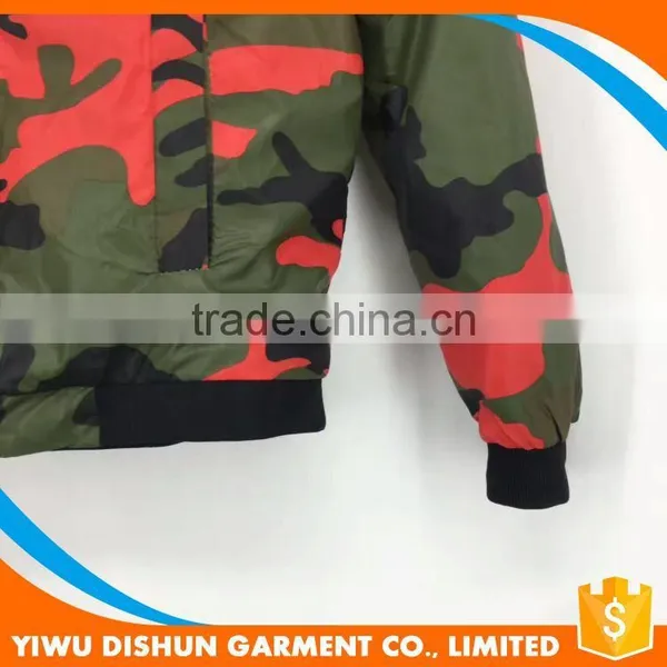 Men Latest Designs Customized Military Nylon Camouflage Varsity Jacket photo-2