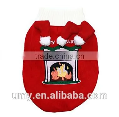 Fireplace Dog Sweater With 3D Stockings Knitting Christmas Dog Sweater XXXS To XXXL photo-5