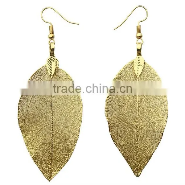 Zm33721a New Model Fancy Ladies Leaf Design Drop Earrings for Party Girls photo-5