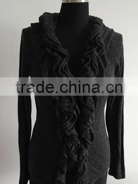 Fashion Ladies Lacy/lace Knitted Cardigan Sweater