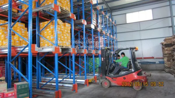 Industrial Radio Pallet Shuttle Racking For Cold Food And Freezing Sea Food Warehouse Storage photo-2