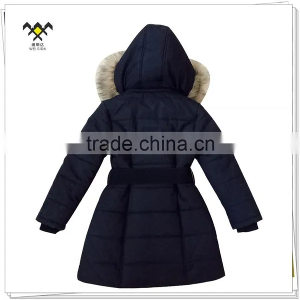 2017 Girl Fake Fur Hood Fancy Jackets photo-2