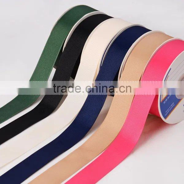 25mm Polyester Plain Grosgrain Ribbon