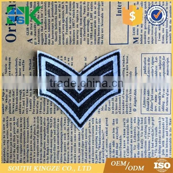 Military Chevron PATCH Aviation Pilot Tag Grade Custom Iron On Embroidery Patch photo-2