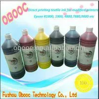 2014 New DTG Textile Ink Pigment Ink for E-pson R1800, 1900, 4880,7880,9880 Digital Textile Printing