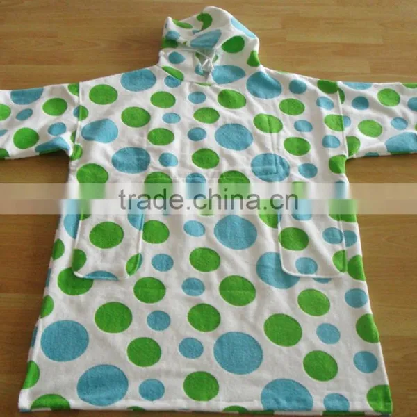 Printed Velour Bathrobe