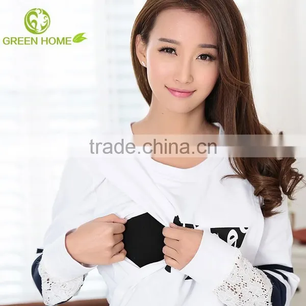 Green Home Cotton Lovely Printed Breastfeeding T-shirts
