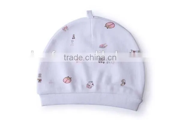 High Quality Kids Beanie Knitted Dot Printed 100% Cotton Baby Hat photo-6