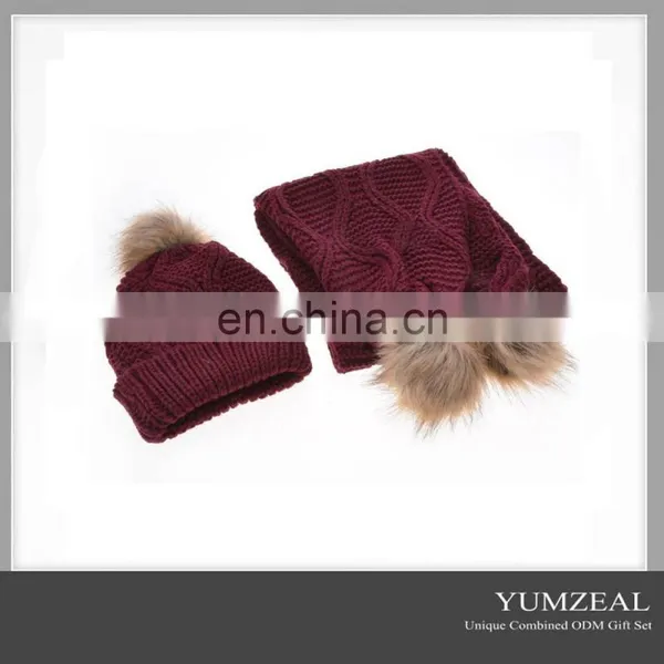 2016 New Year Kid Scarf And Hat Sets/Kids Winter Hat Scarf Sets photo-2