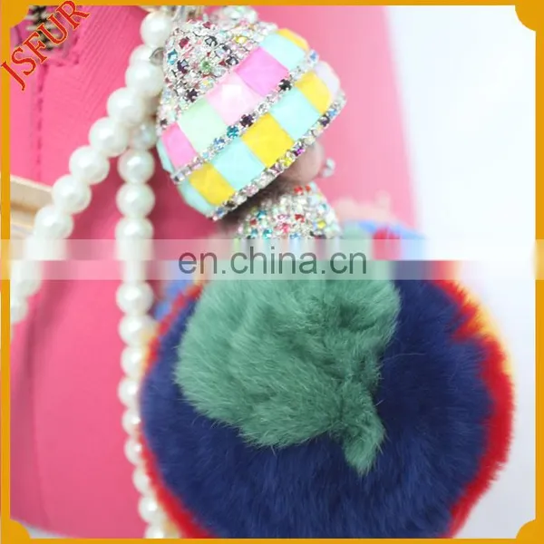 Wholesale Doll Bag Charm Ball Keychain/Keyring For Girl Pom photo-3