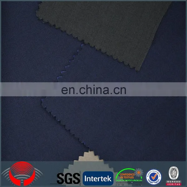 80% Polyester 20% Rayon Woven Herringbone Pattern TR Men's Suiting Fabric photo-2