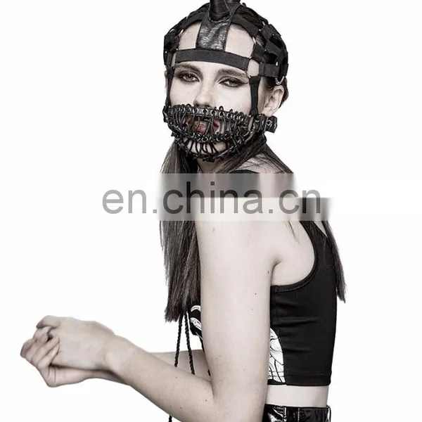 Punk Rave Post Apocalyptic Fetish Head Harness-mask S-201 photo-5