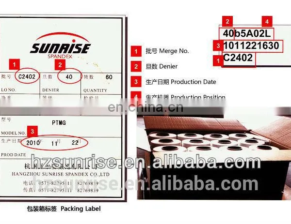 15D High Elasticity 100% Spandex Yarn China Supplier photo-3
