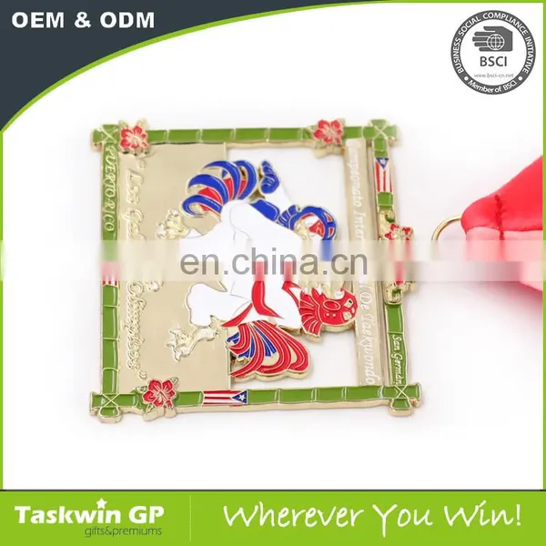 Custom Square Taekwondo World Cup Sports Metal Medal photo-5