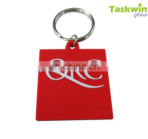 Cheap Soft PVC Keychain / Plastic Key Ring for Promotion Gifts
