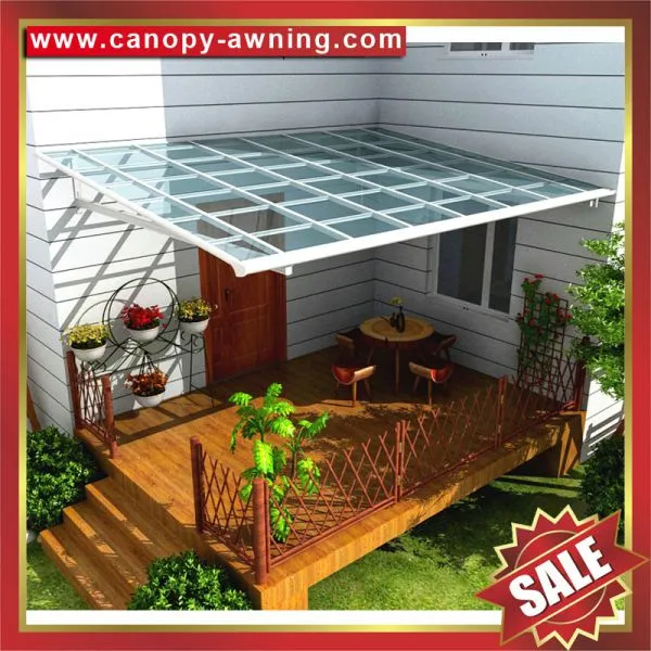 pc Polycarbonate Aluminum Aluminium Metal pc Outdoor Porch Gazebo Patio Canopy Canopies Cover Awning Shelter for Sale photo-2
