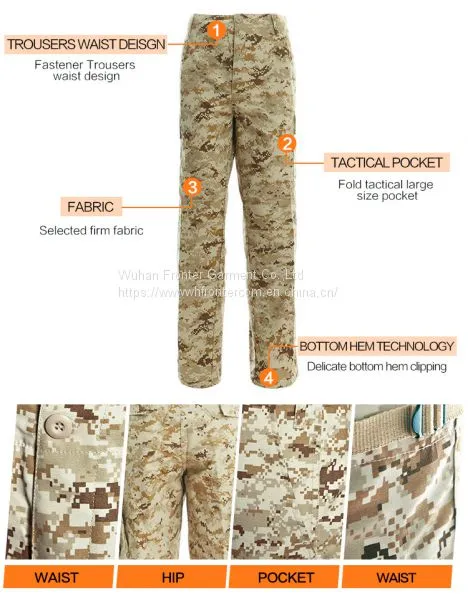 Wholesale T/C 65/35 Military Camouflage Battle Dress Uniform Bdu photo-2