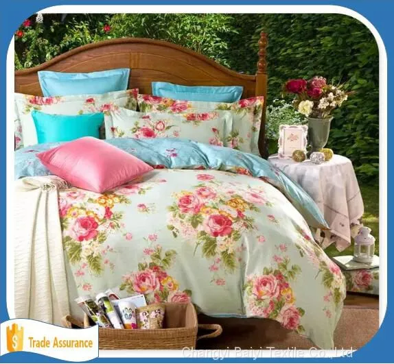 Factory Supply Home Textile Fabric Brushed Soft Bedsheets Polyester Fabric photo-2
