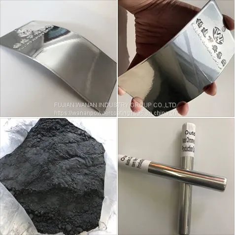 SILVER CHROME MIRROR POWDER COATING photo-2