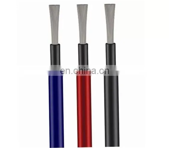Copper Core PV Wire Cable XLPE Jacket Black Red Bule For Solar Power System photo-2