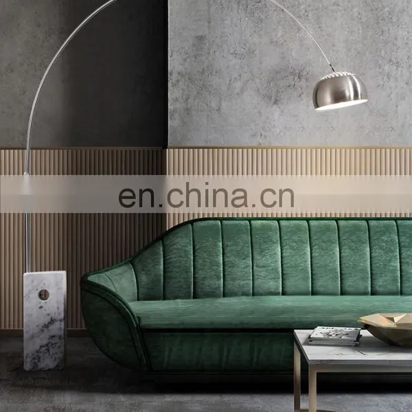 Modern Classic Design Decorative Home Office LED Arc Floor Lamp With Marble Base photo-5