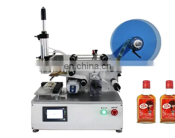 Small Semi Automatic Manual Square Flat Bottle Used Labeling Machine photo-4