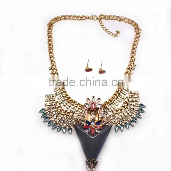2015 Latest China New Pendant Jewelries Women Fashion African Beads Jewelry Set Cup Chain Jewelry Set photo-4