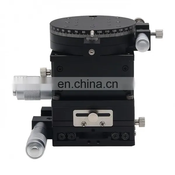 80x80mm Crossed Guide Rail SEMXYZR-80 XYZR 4-Axis Micrometer Linear Stage Manual Linear Stage photo-5