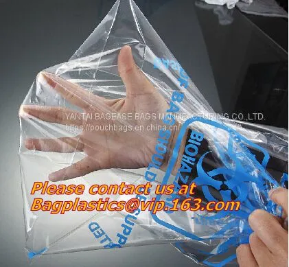 Biohazard Disposal Bags With Warning Label/Sterilization Indicator Lab Can Liners Labeling Biohazardous Trash Safely