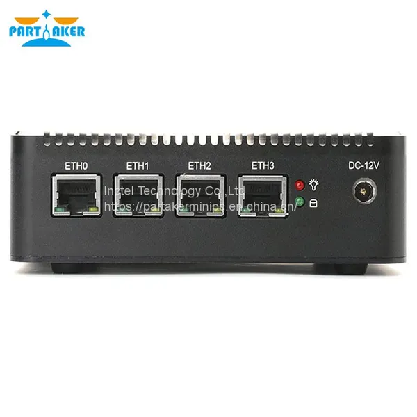 Micro Firewall Appliance, OPNsense, VPN, Router PC, Intel Celeron J4125, Partaker H3, AES-NI, 4 x Intel 2.5GbE I225-V LAN, 2 x USB3.0, VGA, HDMI, Fanless, 4G RAM, 32G SSD photo-2