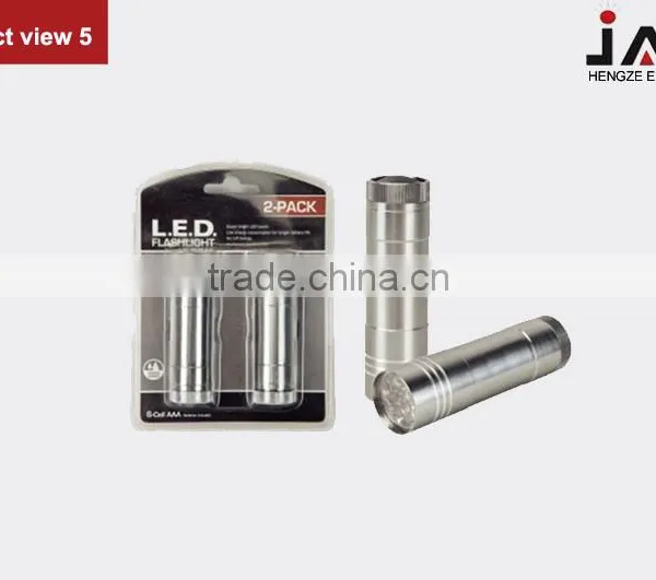 JAK HF1203 Shockproof 9 LED Aluminium Flashlight photo-6
