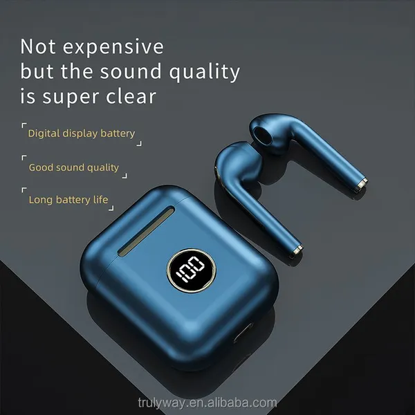 Portable X1 J18 TWS New Design V5.2 Wireless Earbuds LCD Battery Display Earphone for Sporting photo-2