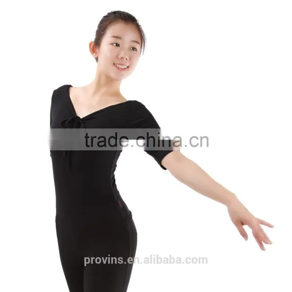 Cotton Drawnstring Long Sleeves Dance Tops photo-3